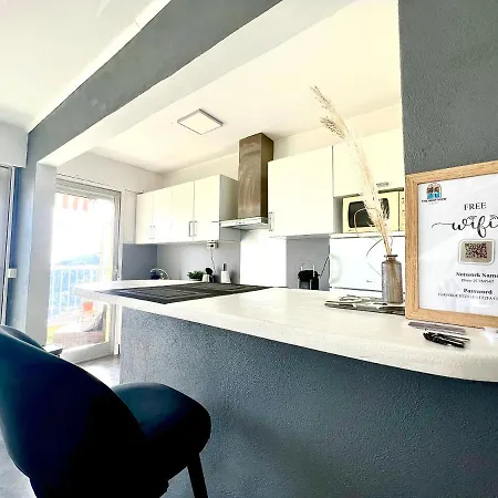 Le View, Climatise Vue Panoramique, Parking Gratuit, Wifi * 芒通