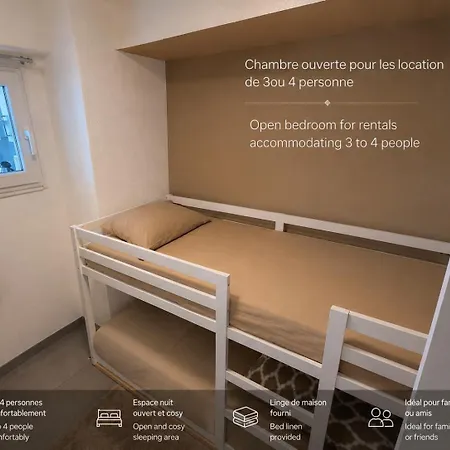 Le View, Climatise Vue Panoramique, Parking Gratuit, Wifi מנטון